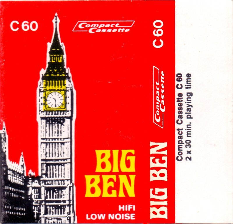 Compact Cassette Big Ben 60 Type I Normal 1978 Hong Kong