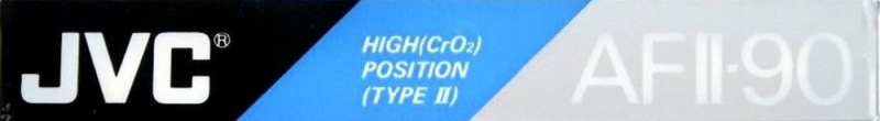 Compact Cassette JVC AFII 90 Type II Chrome 1990 North America