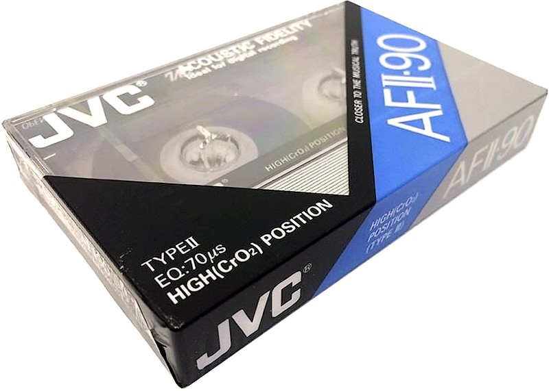 Compact Cassette JVC AFII 90 Type II Chrome 1990 North America