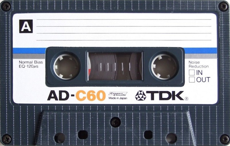 Compact Cassette TDK AD 60 Type I Normal 1979 Europe, USA