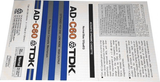 Compact Cassette TDK AD 60 Type I Normal 1979 Europe, USA