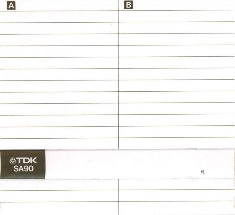 Compact Cassette TDK SA 90 Type II Chrome 1987 North America