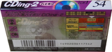 Compact Cassette TDK CDing 2 54 "CD2-54G" Type II Chrome 1996 Japan
