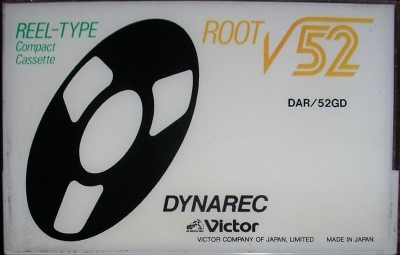 Compact Cassette Victor Dynarec Root 52 "DAR/52GD" Type I Normal 1986 Japan