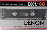 Compact Cassette Denon DX1 60 "Gift Sound Life" Type I Normal 1983 Japan