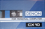 Compact Cassette Denon CX 10 Computer Cassette 1985 Japan