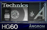 Compact Cassette Technics HG 60 "RT-HG60" Type II Chrome 1985 Europe