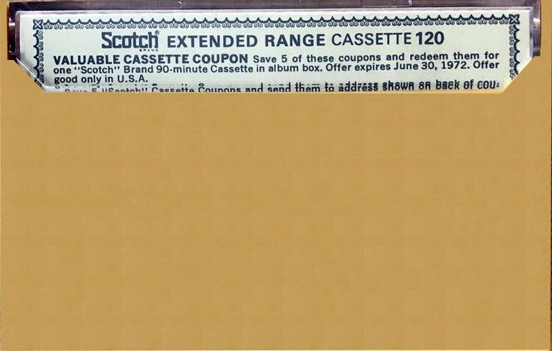 Compact Cassette Scotch 120 Type I Normal 1972 USA