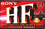 Compact Cassette Sony HF 60 "C-60HFC" Type I Normal 2002 Europe