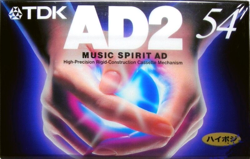 Compact Cassette TDK AD2 54 "AD2-54N" Type II Chrome 1996 Japan