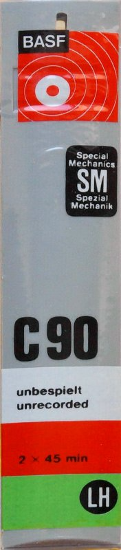 Compact Cassette BASF LH 90 Type I Normal 1971 Europe