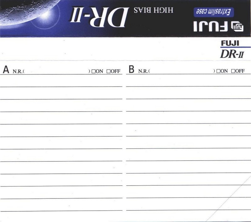 Compact Cassette Fuji DR-II 90 Type II Chrome 1995 North America