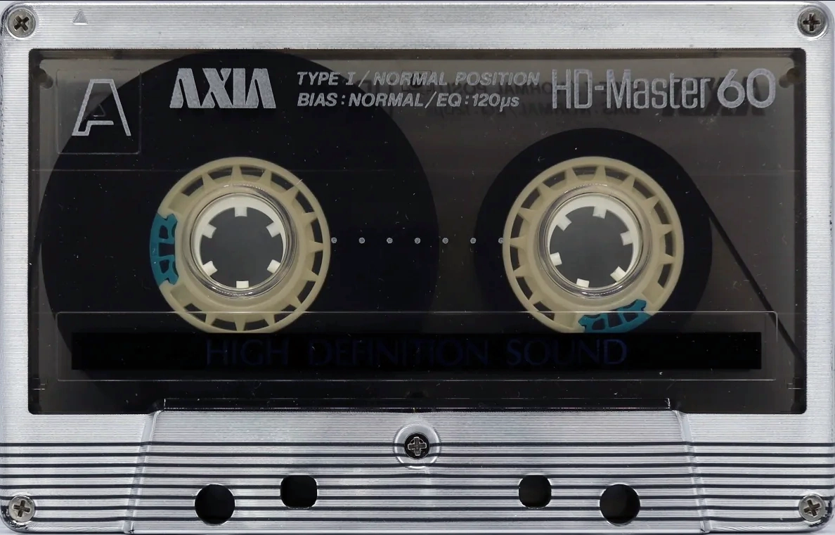 Compact Cassette AXIA Master 60 "HD" Type I Normal 1989 Japan