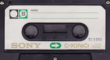 Compact Cassette Sony 90 "C-90FeCr" Type III Ferro Chrome 1976 USA