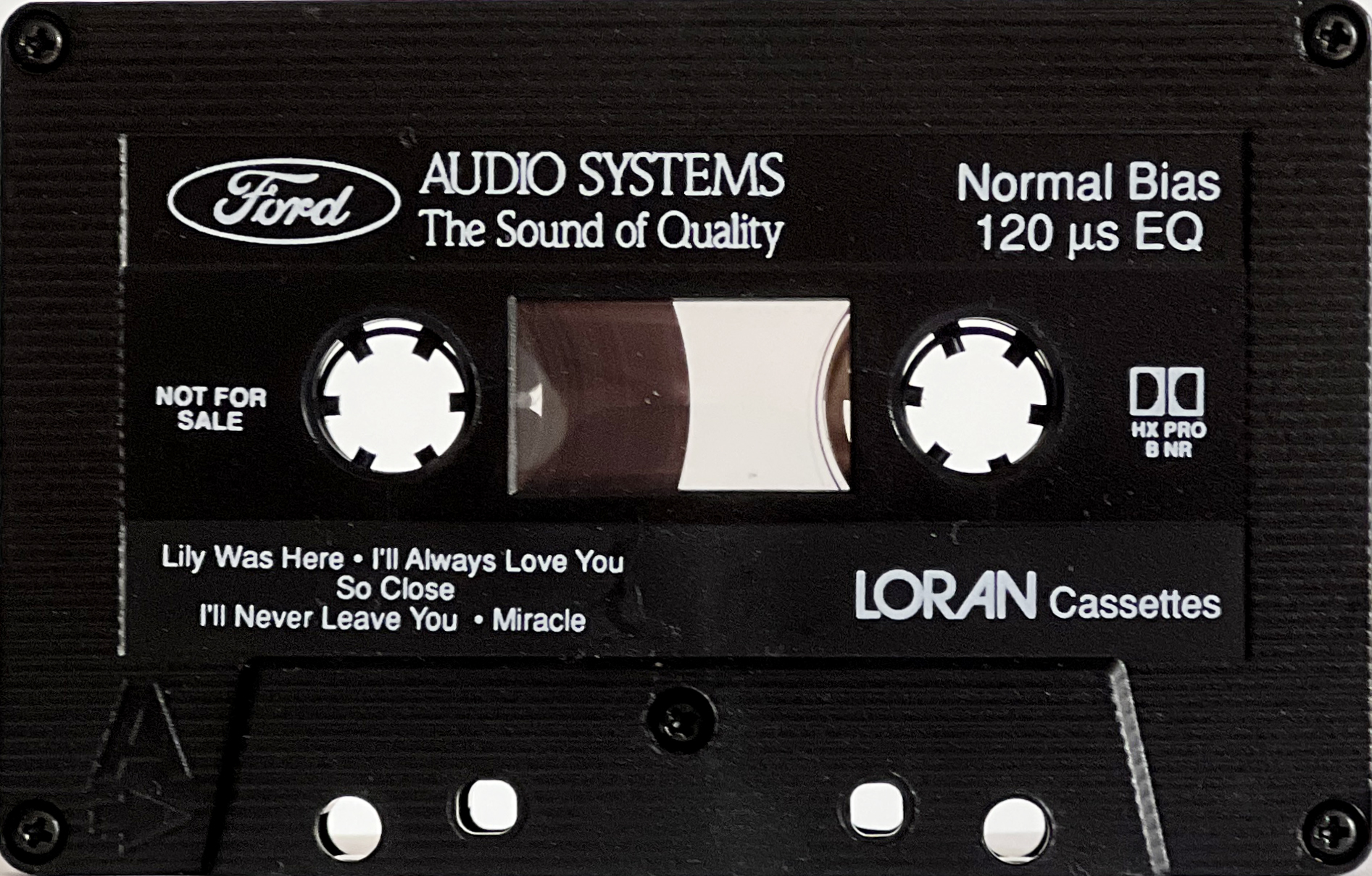 Compact Cassette Loran Ford Audio Systems Demonstration Tape 1991 USA
