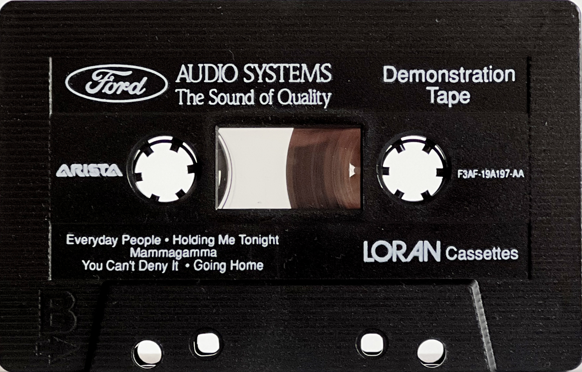 Compact Cassette Loran Ford Audio Systems Demonstration Tape 1991 USA