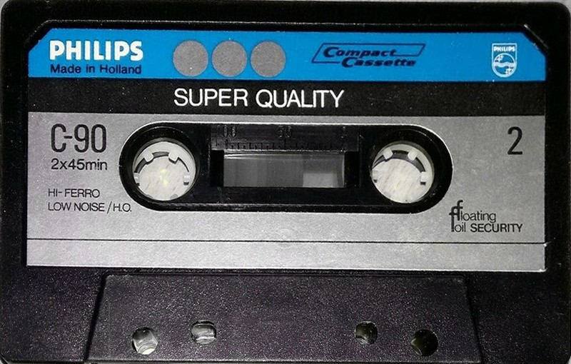 Compact Cassette Philips Super Quality 90 Type I Normal 1976 Europe