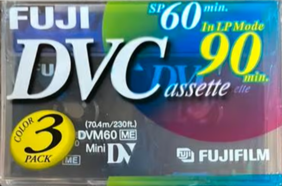 3 pack Fuji Film 60 "DVM60X3CMIXME E" Worldwide