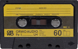 Compact Cassette ORWO 60 Type I Normal 1989 East Germany