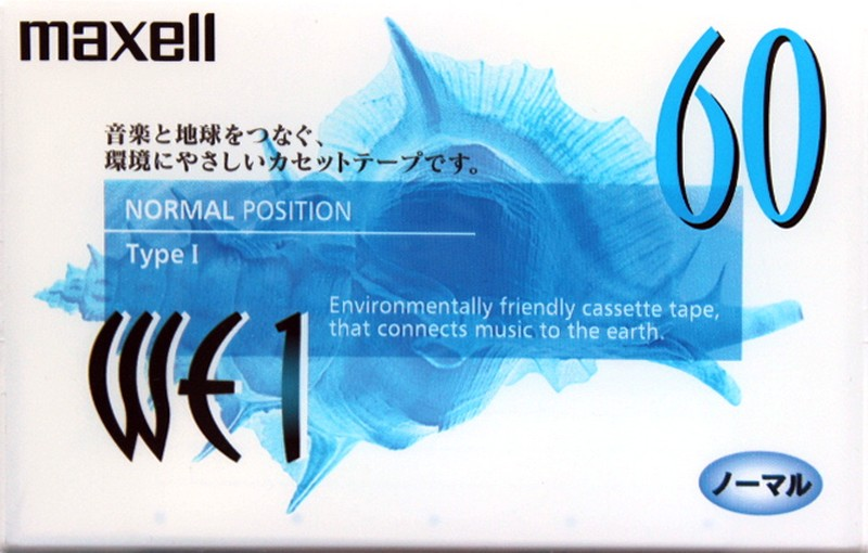 Compact Cassette Maxell WE 60 "WE1-60" Type I Normal 1999 Japan