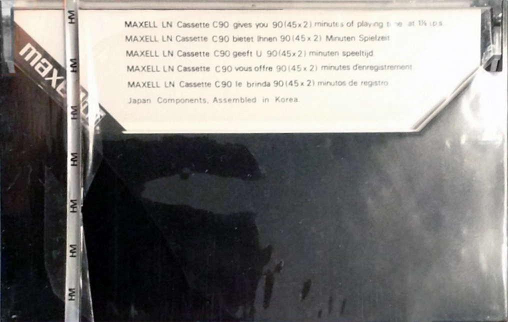 Compact Cassette Maxell LN 90 Type I Normal 1975 Europe