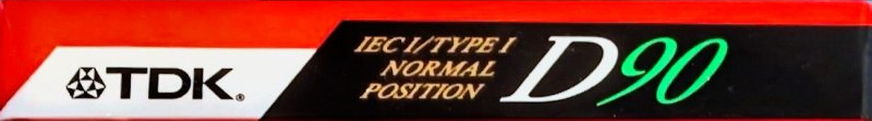 Compact Cassette TDK D 90 Type I Normal 1990 North America