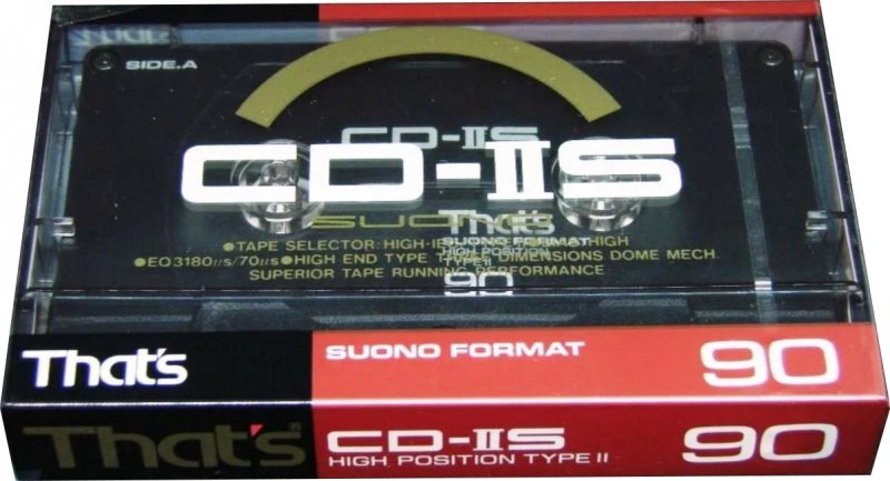 Compact Cassette Thats CD-IIS 90 Type II Chrome 1988 Japan