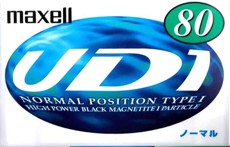 Compact Cassette Maxell UDI / UD1 80 "UD1-80L" Type I Normal 1997 Japan