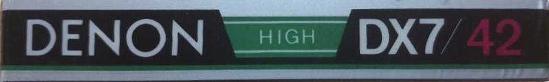 Compact Cassette Denon DX7 42 "Exellent" Type II Chrome 1983 Japan