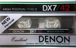 Compact Cassette Denon DX7 42 "Exellent" Type II Chrome 1983 Japan