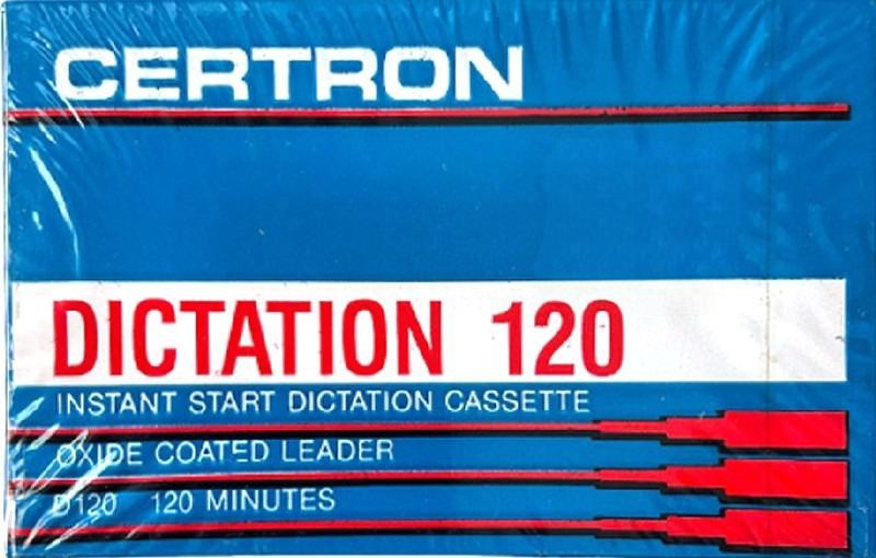 Compact Cassette Certron 120 Dictating Cassette 1976 USA
