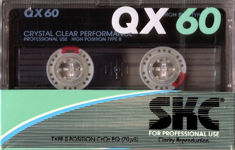 Compact Cassette SKC QX 60 Type II Chrome 1987 Europe