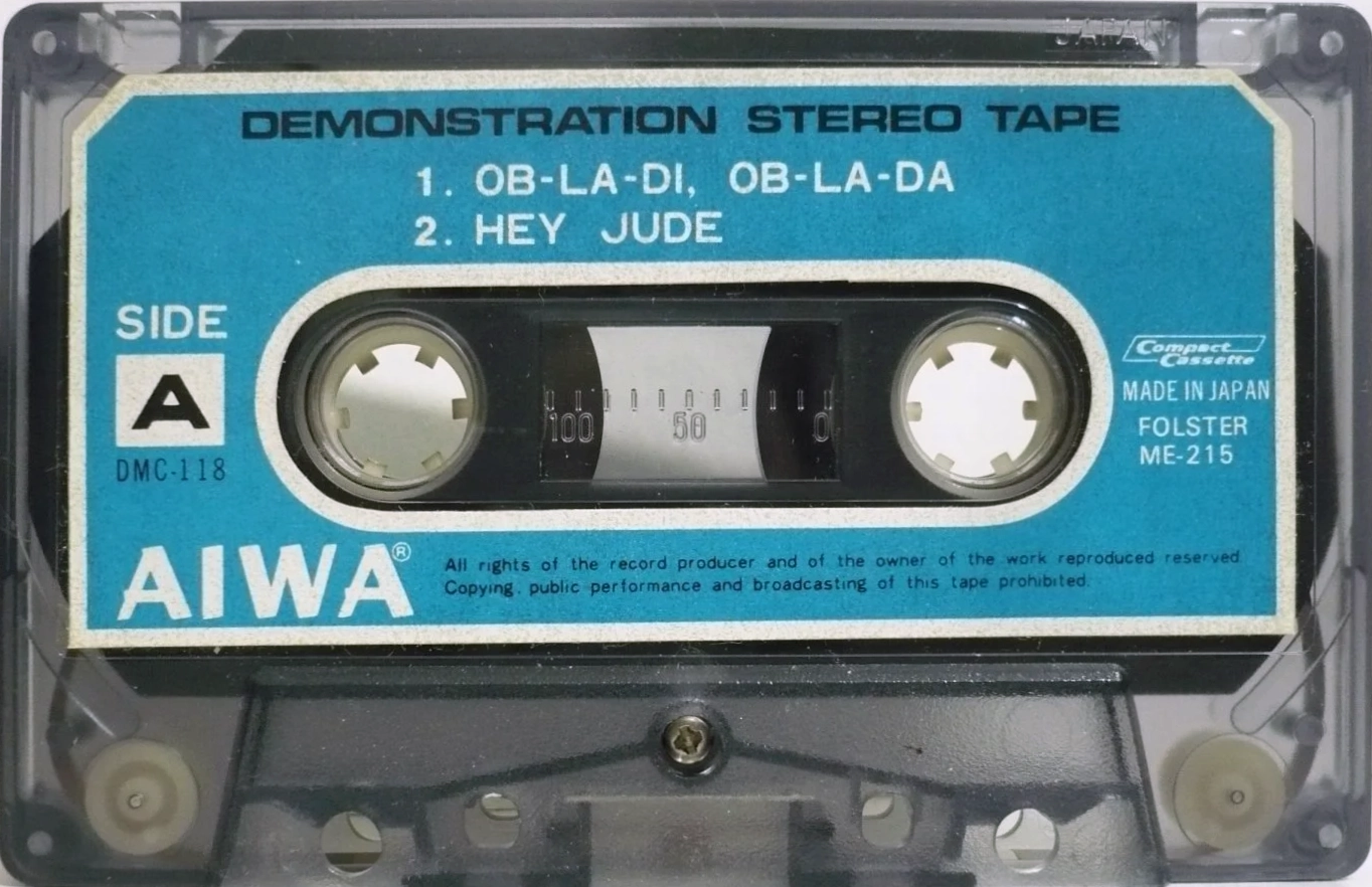Compact Cassette Aiwa "DMC-118" Demonstration Tape 1976 Japan