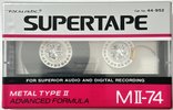 Compact Cassette SUPERTAPE MII 74 Type II Chrome 1992 USA
