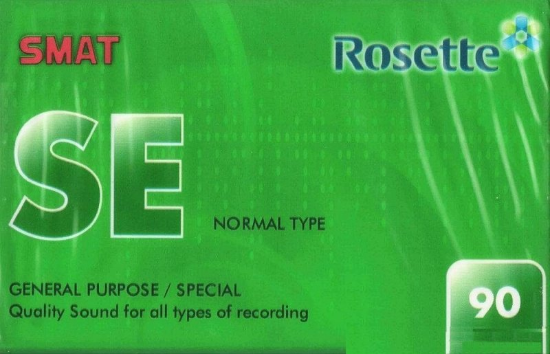 Compact Cassette Smat Rosette 90 "SE" Type I Normal 1995 South Korea