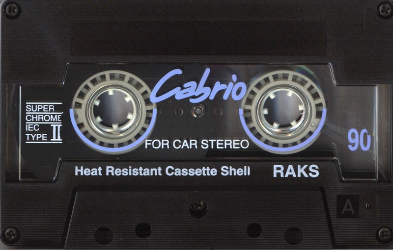 Compact Cassette RAKS Cabrio 90 Type II Chrome 1993 Europe