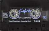 Compact Cassette RAKS Cabrio 90 Type II Chrome 1993 Europe
