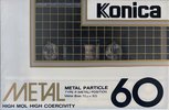 Compact Cassette Konica Metal 60 Type IV Metal 1985 USA