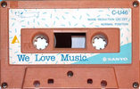 Compact Cassette Sanyo We Love Music 46 "Orange" Type I Normal 1986 Japan