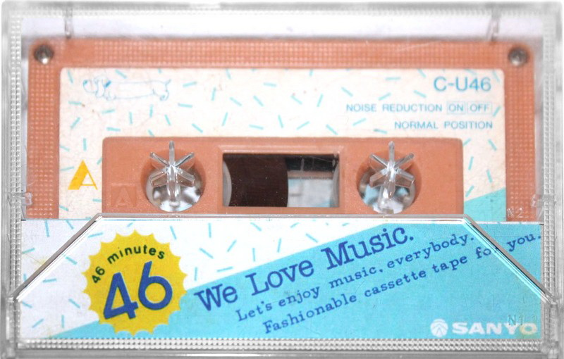 Compact Cassette Sanyo We Love Music 46 "Orange" Type I Normal 1986 Japan
