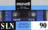 Compact Cassette Maxell S-LN 90 Type I Normal 1991 Europe
