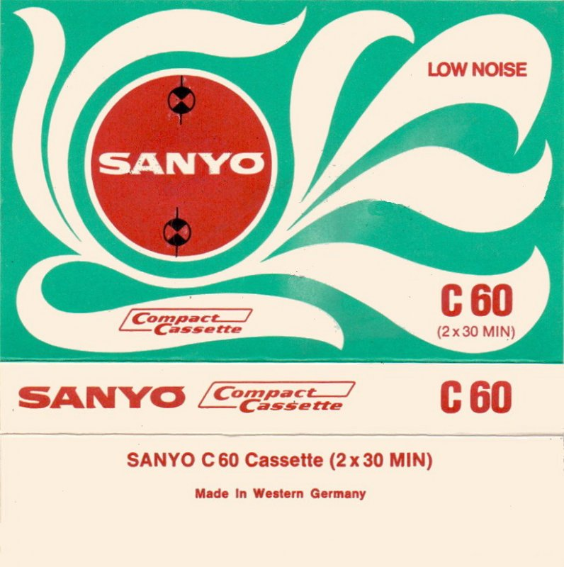 Compact Cassette Sanyo 60 Type I Normal 1972 Europe