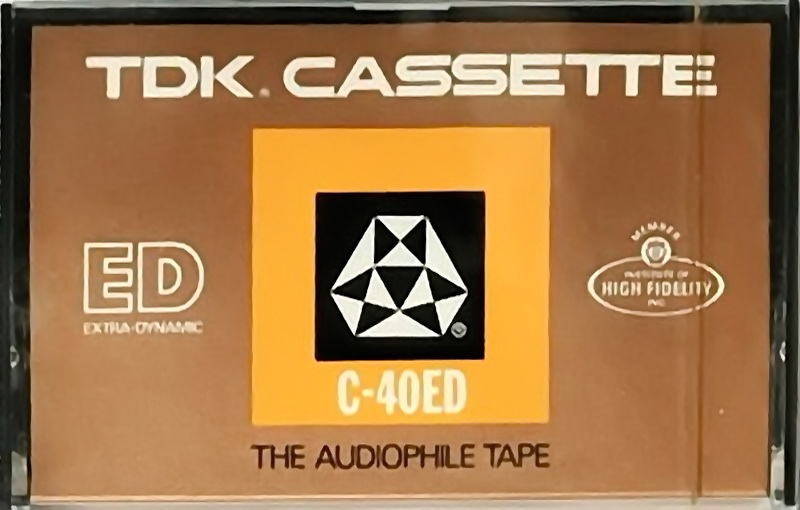 Compact Cassette TDK ED 40 "C-40ED" Type I Normal 1972 USA
