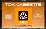 Compact Cassette TDK ED 40 "C-40ED" Type I Normal 1972 USA