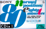 Compact Cassette Sony CDix I 80 "C-40CDX1b" Type I Normal 1994 Japan