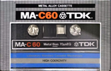 Compact Cassette TDK MA 60 Type IV Metal 1979 Europe, USA