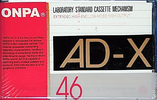 Compact Cassette ONPA AD-X 46 Type I Normal 1990 Worldwide