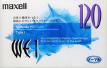Compact Cassette Maxell WE 120 "WE1-120" Type I Normal 1999 Japan