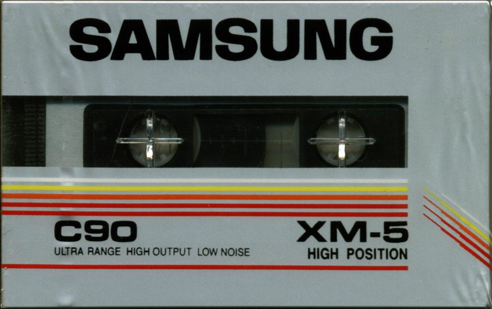 Compact Cassette Samsung XM-5 90 Type II Chrome 1985 USA