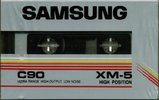 Compact Cassette Samsung XM-5 90 Type II Chrome 1985 USA